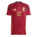 Belgien Jeremy Doku #22 Heimtrikot EM 2024 Kurzarm